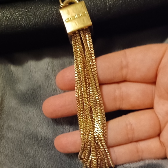 Bebe Black Crossbody Purse faux leather Gold Hardware Handbag - Picture 8 of 14